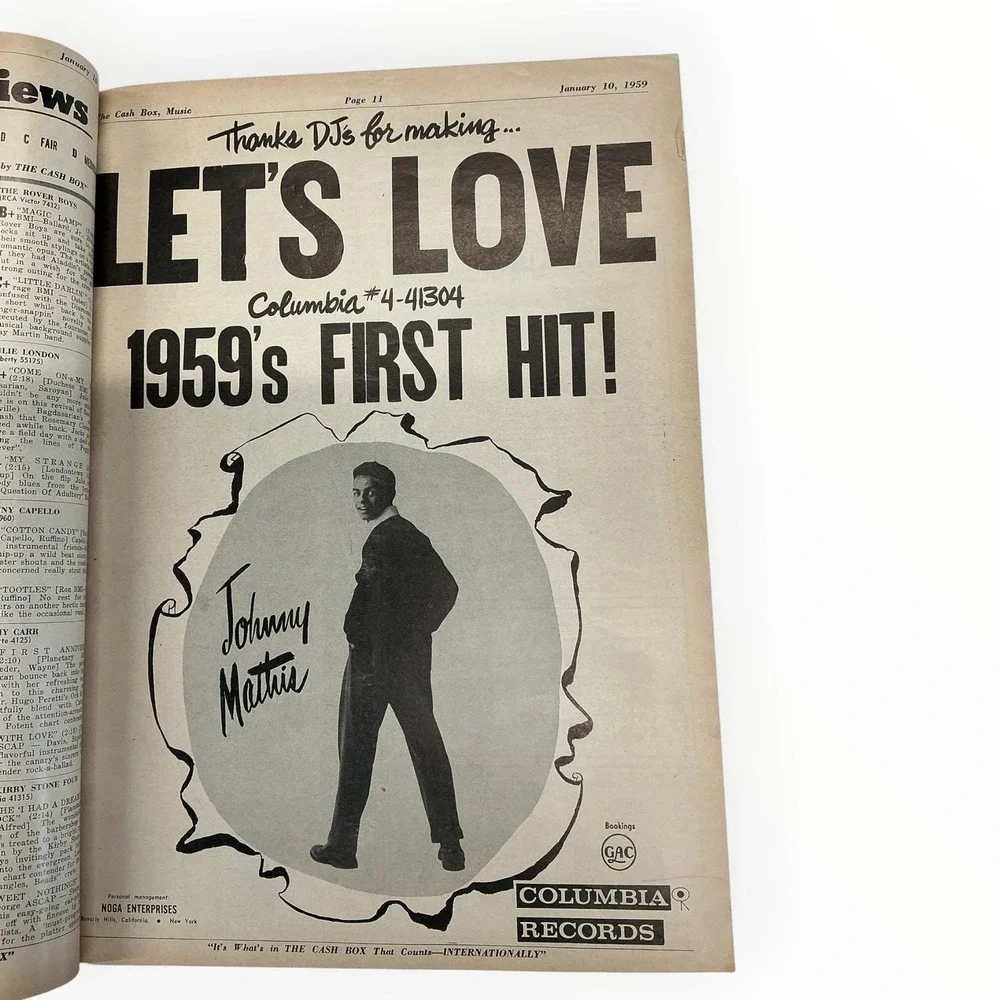 The Cash Box‎ Magazine January 10 1959 The Kingston Trio Jon James Elvis Presley